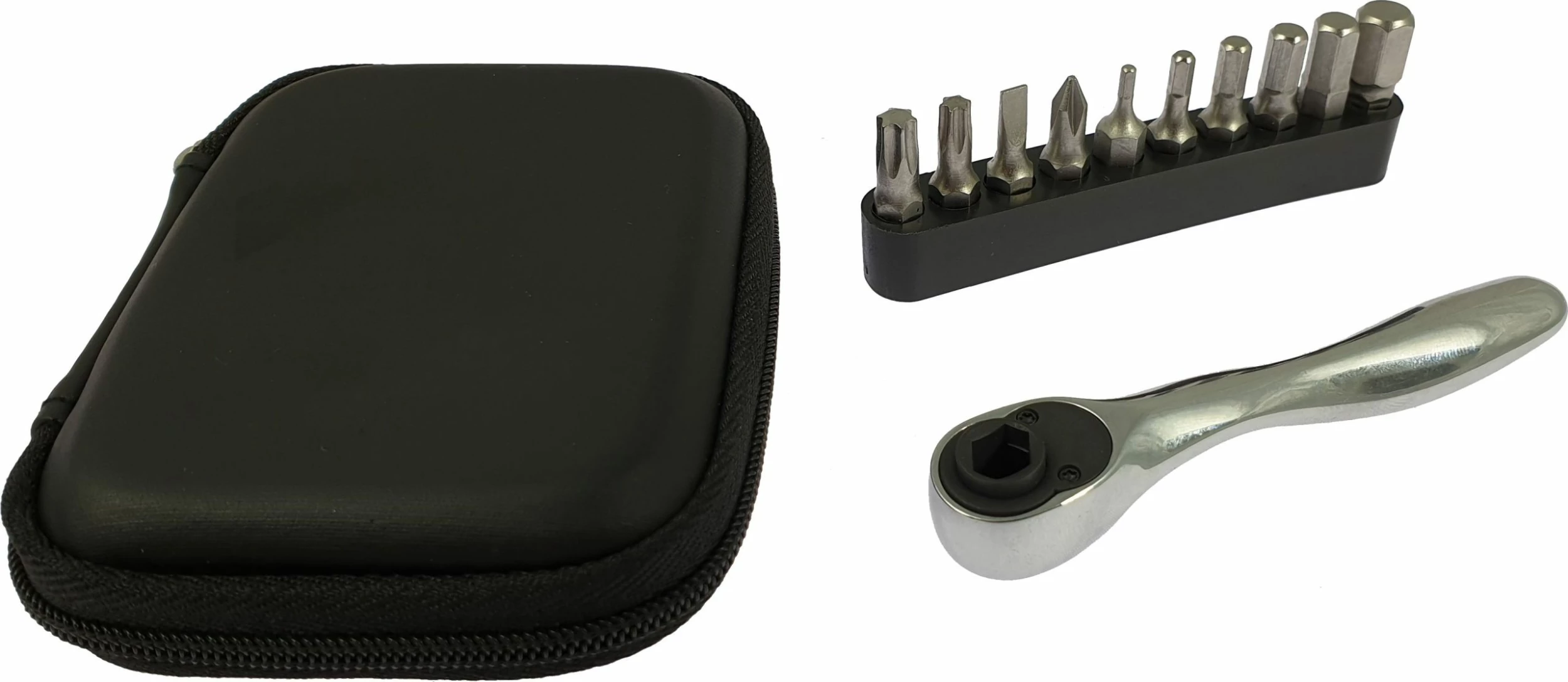 KTM - Pochette à Outils Avec Mini Clé à Cliquet Et Embouts 3 KTM - Pochette à Outils Avec Mini Clé à Cliquet Et Embouts