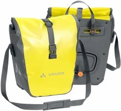 Vaude - Aqua Front - Paire De Sacoches Vélo Pour Roue Avant -VTT Soldes Vaude Aqua Front pour Velo electrique bleu dos 3840x2160
