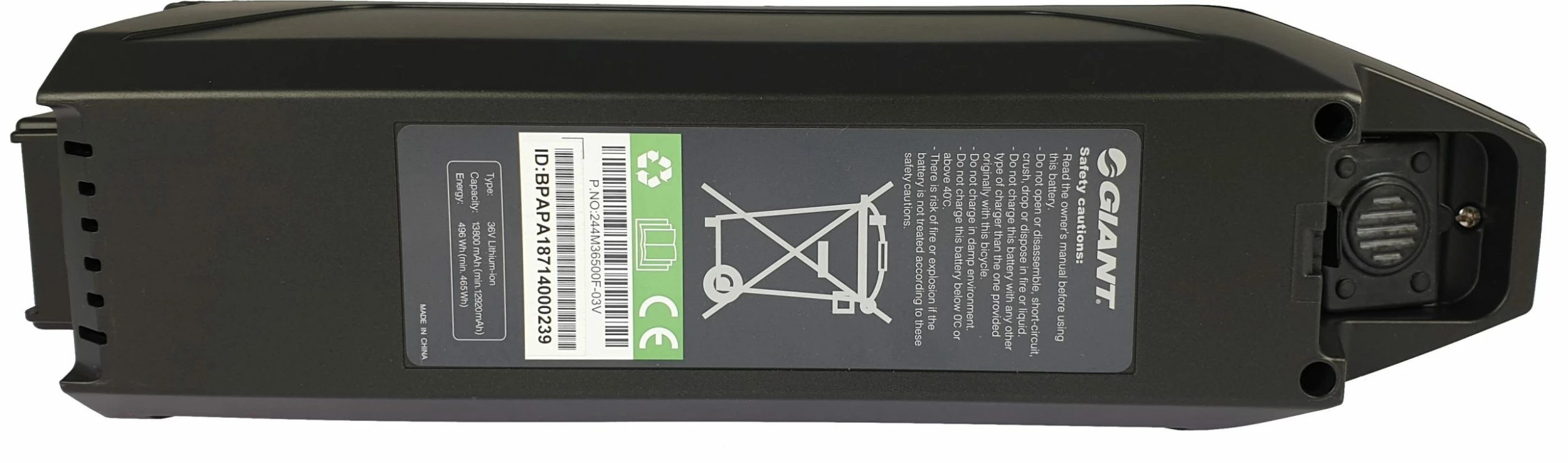Giant - Energypak - Batterie De Cadre - 500 Wh - 2013/2016 - Charge 5 Pin 5 Giant - Energypak - Batterie De Cadre - 500 Wh - 2013/2016 - Charge 5 Pin – Image 3
