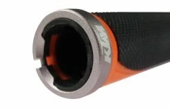KTM - Poignées Lock-on Freeride Orange/noir -VTT Soldes ktm poignees lock on freeride orange noir bague aluminium 3840x2160